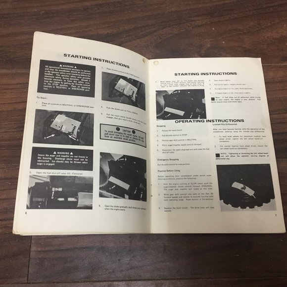 International Harvester IH Model 8 and 10 Snow Blower Manual - Picture 10 of 12